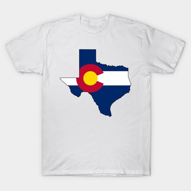 Texas and Colorado Love! T-Shirt by somekindofguru